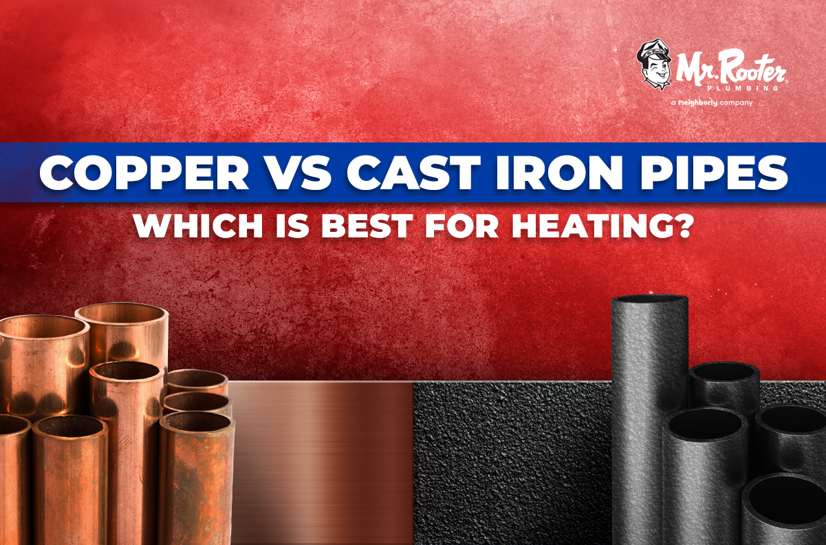 copper vs cast iron pipe for heating